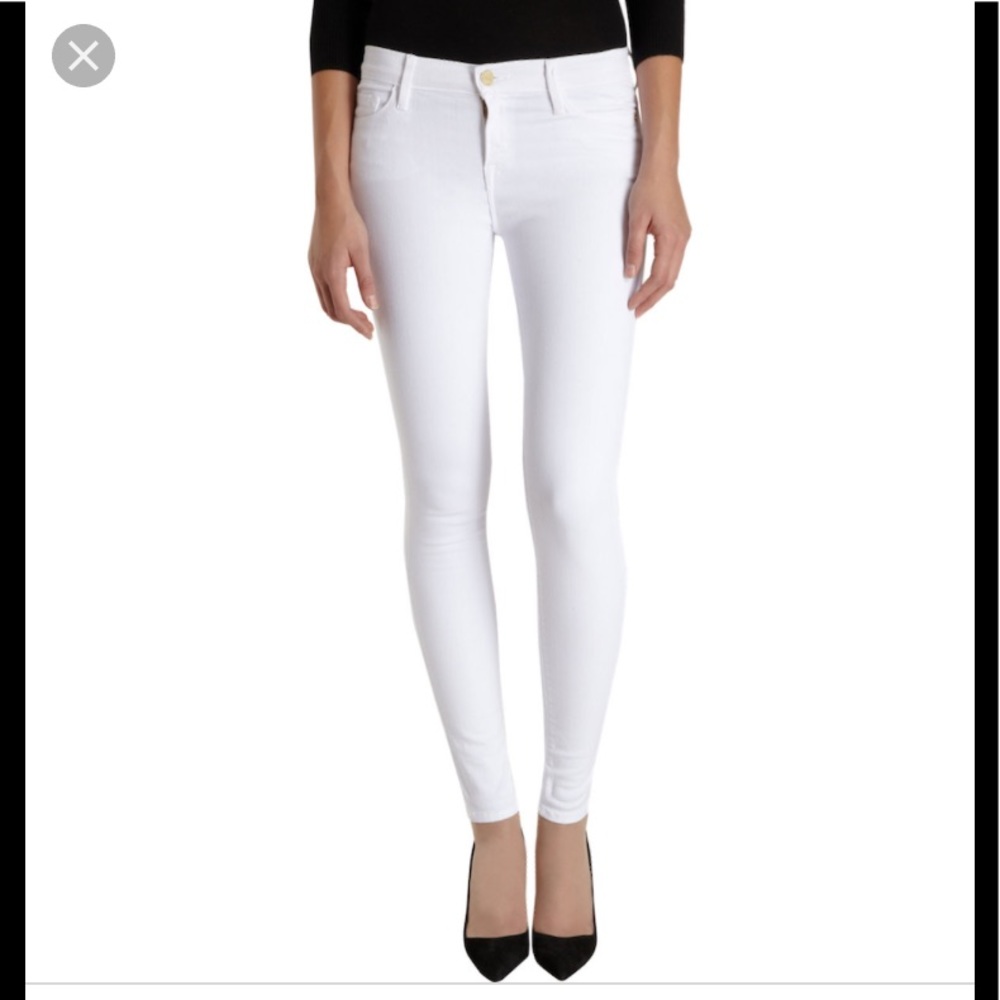 FRAME Denim - Le Skinny de Jeanne white jeans